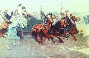 Frederick Remington Bringing Home the New Cook oil painting